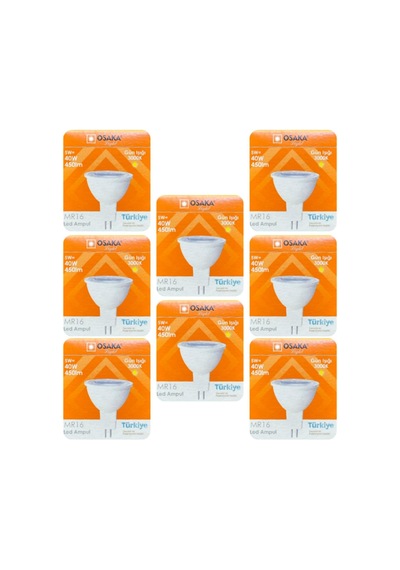 5w 40w Sarı Işık 3000k Mr16 G4 Led Çanak Ampul, 8 Adet Diğer