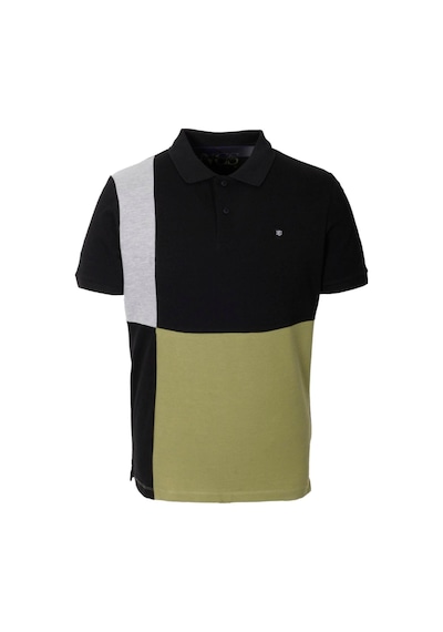 Erkek Polo Yaka Tişört Siyah Slim Fit Ribanalı Kol Garnili T-shirt Ncs Jeans 1165-siyah Siyah