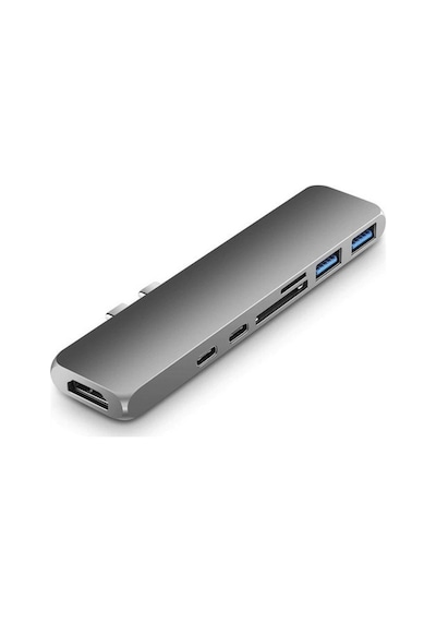 Type C 7 in1 Apple Uyumlu MacBook 4K Hdmi-Kart Okuyucu- 100w Type c