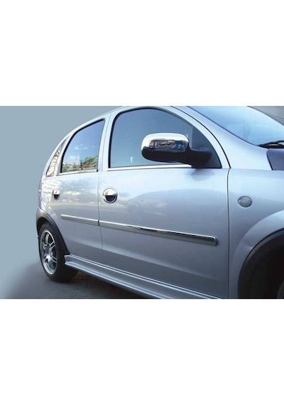 Opel Corsa C Krom Yan Kapı Çıtası 4 Parça 2000-2006 Arası