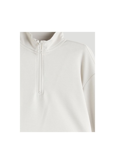 Lc Waikiki Alıta Cıty Farkıyla Lcw Kids Bej Dik Yaka Kız Çocuk Sweatshirt Bej - 931231248 Bej