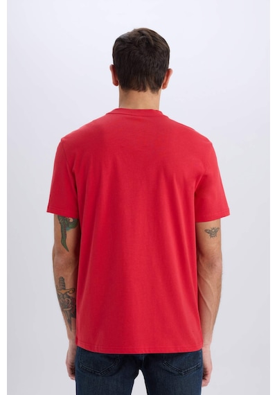 DeFacto %100 Pamuk New Regular Fit Bisiklet Yaka Basic Düz Kısa Kollu Tişört V7699AZ25SPRD79