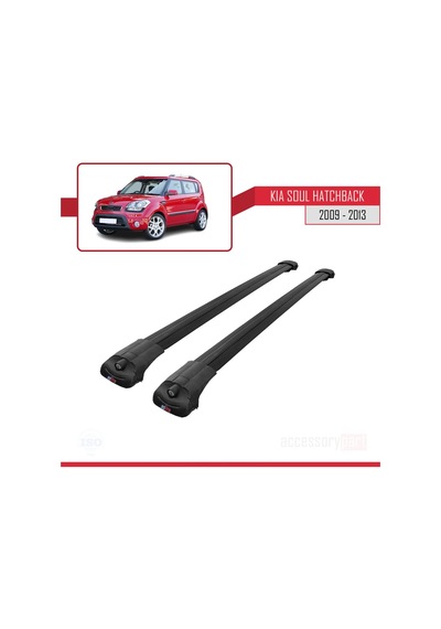 Kia Soul Hatchback 2009-2013 Arası İle Uyumlu Ace-1 Ara Atkı Tavan Barı Siyah