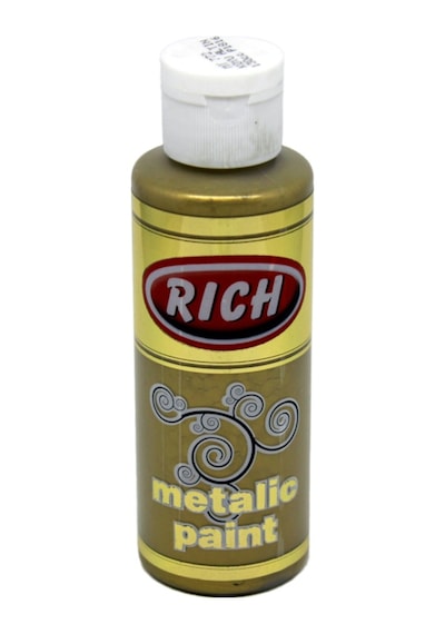 Rich Metalik Akrilik Boya 0772 Koyu Altın 130 Cc
