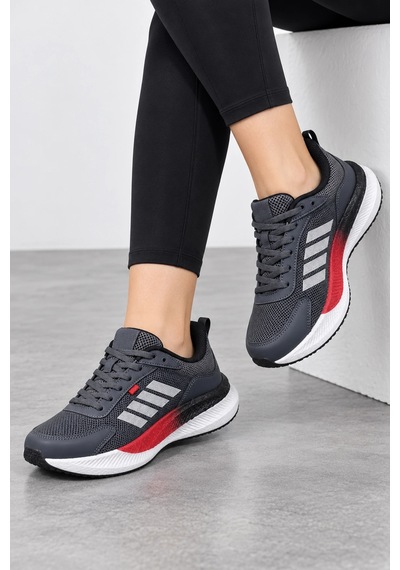 Ht Hotin Void Kadın Bağcıklı Günlük Sneaker Spor Ayakkabı - Füme