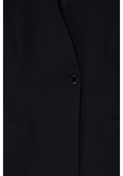 Thalure Kadın Siyah Yakasız Blazer
