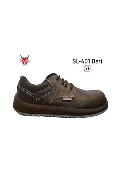 Overguard Kompozit Burunlu Deri Sl-401 S1 İş Ayakkabısı Siyah