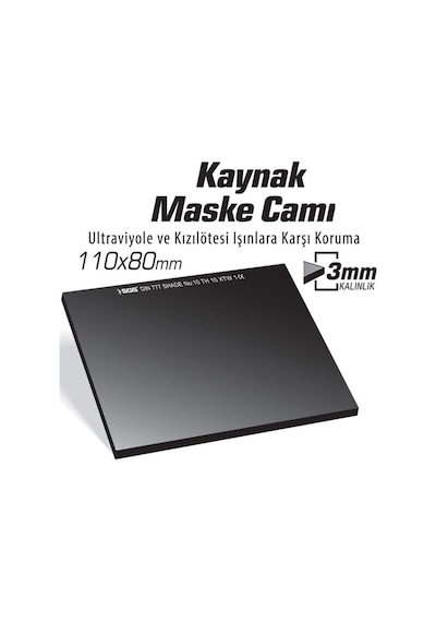 Kaynak Maske Camı Siyah
