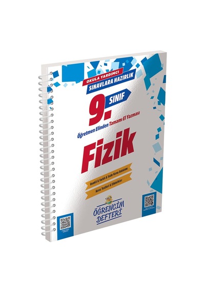 9.sınıf Fizik Öğrencim Defteri Murat Eğitim Yayınları