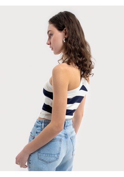 Loft Crop Kadın Top Lf2035982 Q1.v1 Lacivert