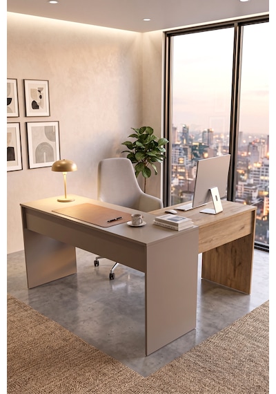 Robin Home Opus L Tipi Ofis Çalışma Masası Bilgisayar Masası Yönetici Masası Sepet-kumsal Kahverengi Robin Home Opus L Tipi Ofis Çalışma Masası Bilgisayar Masası Yönetici Masası Sepet-kumsal Kahverengi