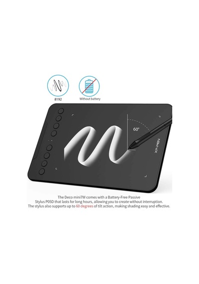 Xp-pen Deco Mini7w 2.4g Wireless Grafik Tablet