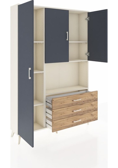 Arges Dolap 6 Raflı 3 Çekmeceli 3 Kapaklı 132x30x195 Aytaşı-antrasit/çam Antrasıt/atlas Çam Arges Dolap 6 Raflı 3 Çekmeceli 3 Kapaklı 132x30x195 Aytaşı-antrasit/çam Antrasıt/atlas Çam