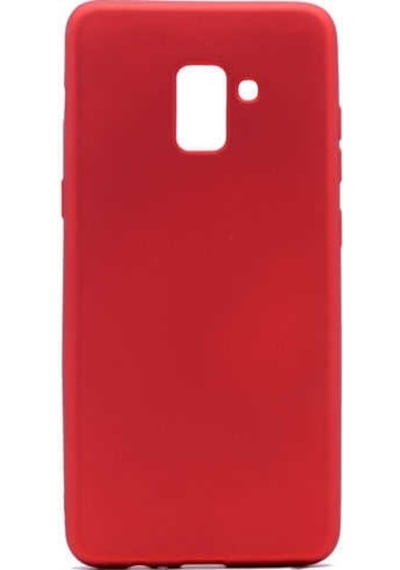 Samsung Galaxy Uyumlu A8 Plus 2018 Kılıf Yumuşak Dokulu Soft İnce Mat Silikon Kapak Premier