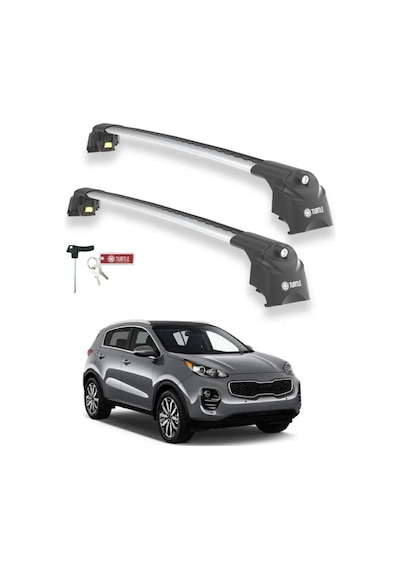 Turtle Kia Sportage Ql 2016-2021 Ara Atkı Air2 Gri