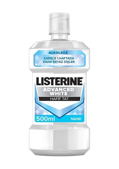 Listerine Advanced White Nane Aromalı Ağız Bakım Suyu 500 ML