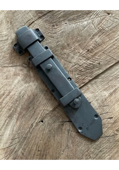 EL YAPIMI ANTİK PİRİNÇ OKSİT SİYAH SÜRGÜ AHŞAP KAPI SÜRGÜSÜ 22CM