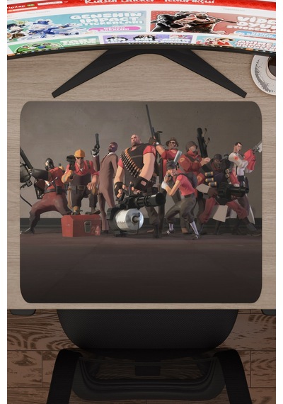 Team Fortress Kaymaz Dikişli Kauçuk Oyuncu Mousepad V2 - 48x40 Xl Gaming Mouse Pad Fare Altlığı