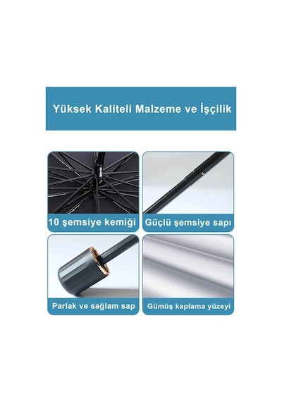 Bay Katlanabilir Şemsiyeli Araç Ön Cam Güneşliği Uv Korumalı Isı Yansıtıcı Tüm Araçlara Uygun Najmaddin 42028256