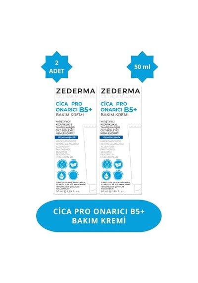 Zederma Cica Pro Onarıcı B5+ Krem 50 Ml 2 Adet