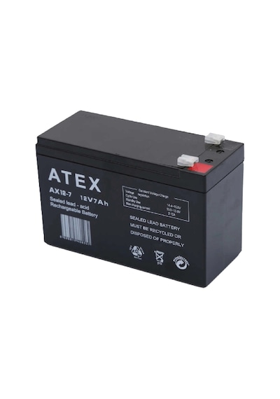 Atex Ax12-7 12v 7ah Bakımsız Kuru Akü