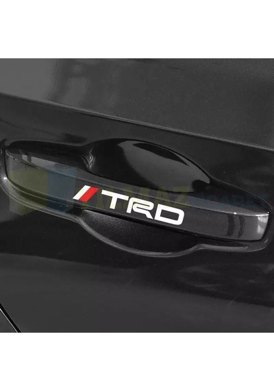 Toyota Trd Kapı Kolu Jant Silecek Oto Sticker Yapıştırma 6 Adet 12,5 X 1,70 Cm