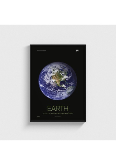 Nasa Earth Tablo Çerçeveli Poster Duvar Dekorasyonu Siyah Çerçeveli Tablo Siyah Çerçeveli Tablo Dn11d130sıyah