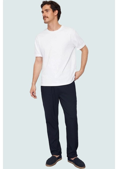 Ersefa Erkek Slim Fit Kumaş Pantolon Günlük Kullanım Fonksiyonel Dayanık lacivert