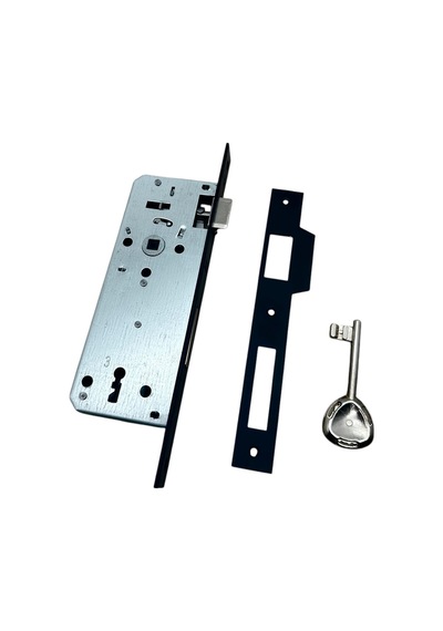 Özen Handles Mat Siyah İç Kapı Gömme Wc Banyo Kilit 40/90/23 Kare 40 Mm 1 Adet