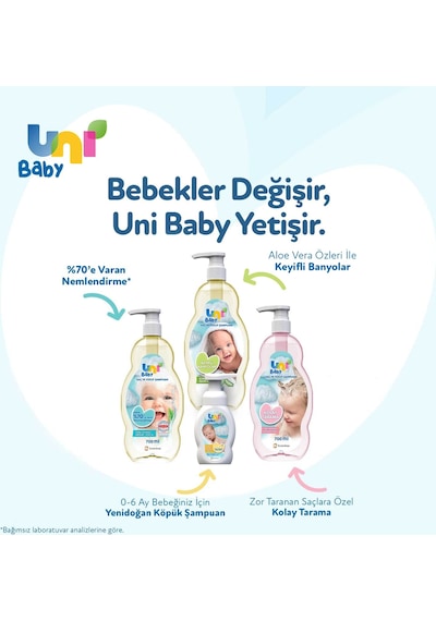 Uni Baby Tatlı Rüyalar Şampuanı 3 x 700 ML