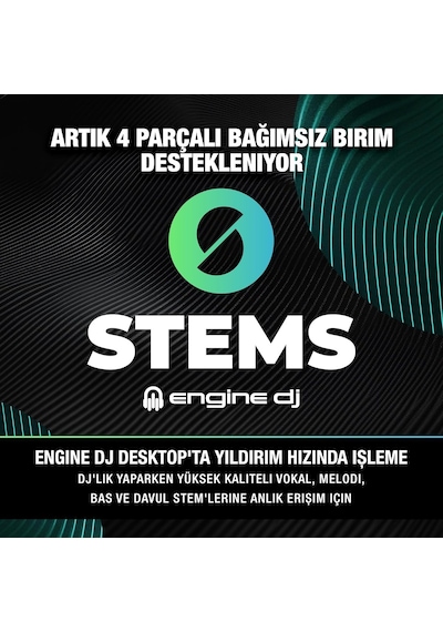 Numark Mixstream Pro+ Bağımsız Dj Controller, Amazon Music Unlimited Yayını, Mikser, Dokunmatik Ekran, Wifi, Hoparl
