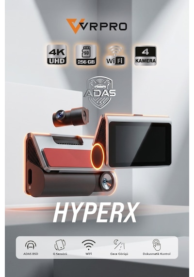 Araç Kayıt Kamerası Hyperx 2 Kameralı