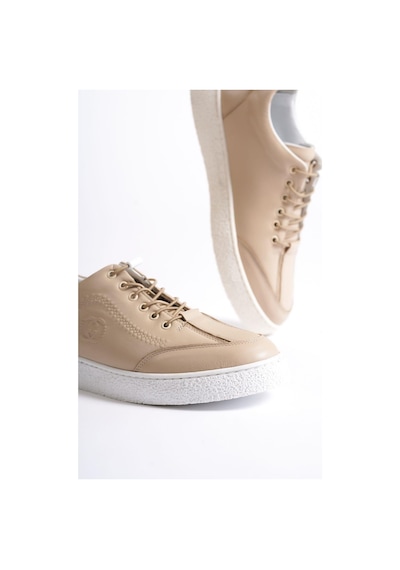 Mubiano Hakiki Deri 4500-bj Bej Erkek Spor Ayakkabı & Sneaker Bej