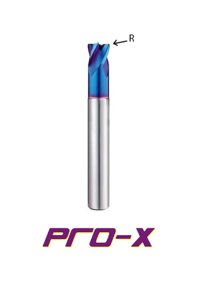 Pro-X Çap - Çap 10 Mm R1 4 Ağızlı Kaplamalı Karbür Freze