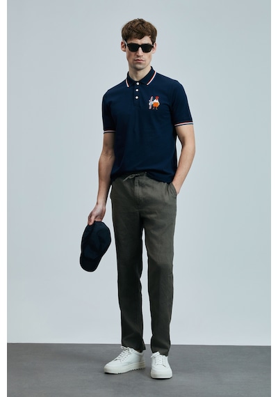 Lufian Karl Smart Erkek Chino Pantolon Slim Fit Yeşil Yeşil 111190350100600 Yeşil