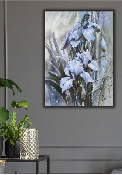 Yağlı Boya Tablo %100 El Yapımı 69cmx88cm Çiçek Soyut
