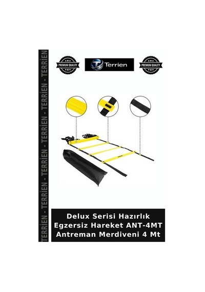 Delux Serisi Hazırlık Egzersiz Hareket Ant-4mt Antreman Merdiveni 4 Mt