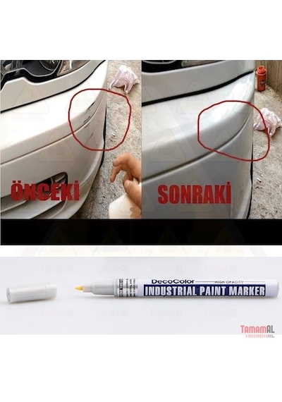 Marvy Araç Kaporta Rötuş Sarı Boya Kalemi (Çok Kaliteli) Japon