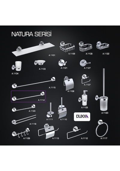 Duxxa Natura Uzun Havluluk 40cm A.1114 Krom