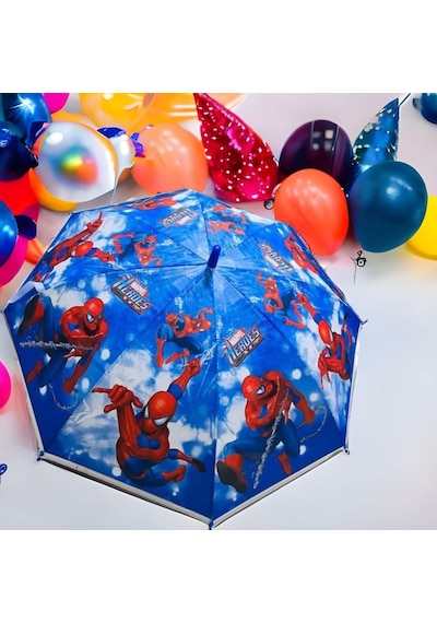 DZC KUZENLER AVM SPIDERMAN ÖRÜMCEK ADAM KARAKTERLİ DÜDÜKLÜ ÇOCUK ŞEMSİYE