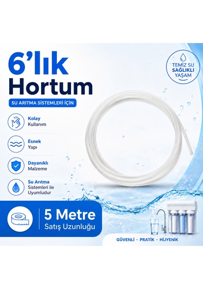 6 Lık Su Arıtma Hortumu 5 Metre 608506026