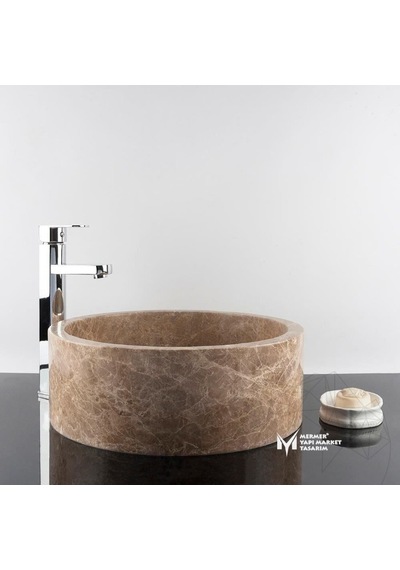 Light Emperador Silindir Lavabo