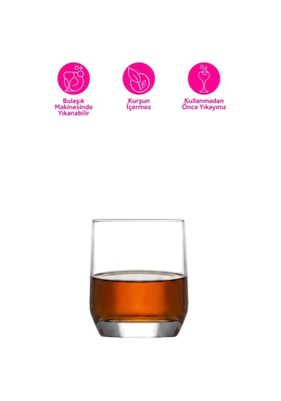 Lav Diamond Cam Viski Bardağı 6'lı 310 ml (Meşrubat/Kokteyl Bardağı )