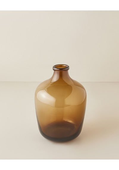 English Home Lara Cam Vazo 22x22x32 Cm Amber Teşhir Ürün