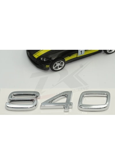Volvo S40 Krom Abs 3M 3D Bagaj Logo Yazı Ürün