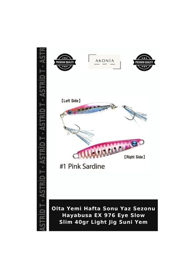 Olta Yemi Hafta Sonu Yaz Sezonu Hayabusa Ex 976 Eye Slow Slim 40gr Light Jig Suni Yem