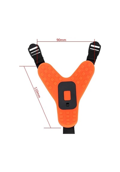Gopro Hero 8 Hero 9 Motorcu Kask Çene Bağlantı Jaw Mount Gp523 Turuncu