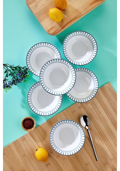 Tr 6'li 14 Cm Porselen Kase Seti, Yeşil, Ckr4254 Diğer