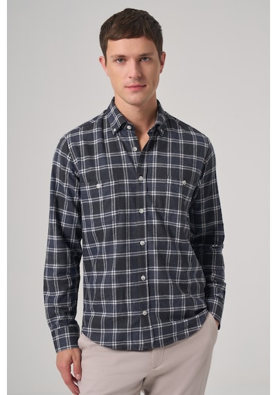 Morven Erkek Lacivert Regular Fit Oduncu Gömlek 25ks004002200 Lacivert Lacivert
