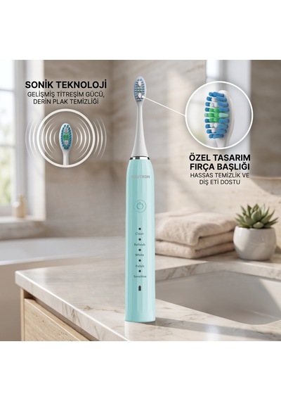 Neutron Şarjlı Sonik Diş Fırçası, Şarjlı Yeşil Diş Fırçası